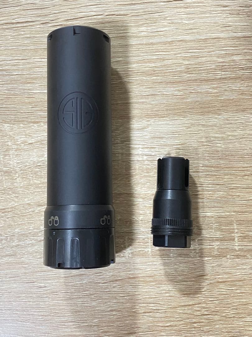 P&B SLX 556C タイプ QDサプレッサー SIG P&B SLX 556C タイプ QDダミーサプレッサー＆ハイダー(14mm 逆ネジ