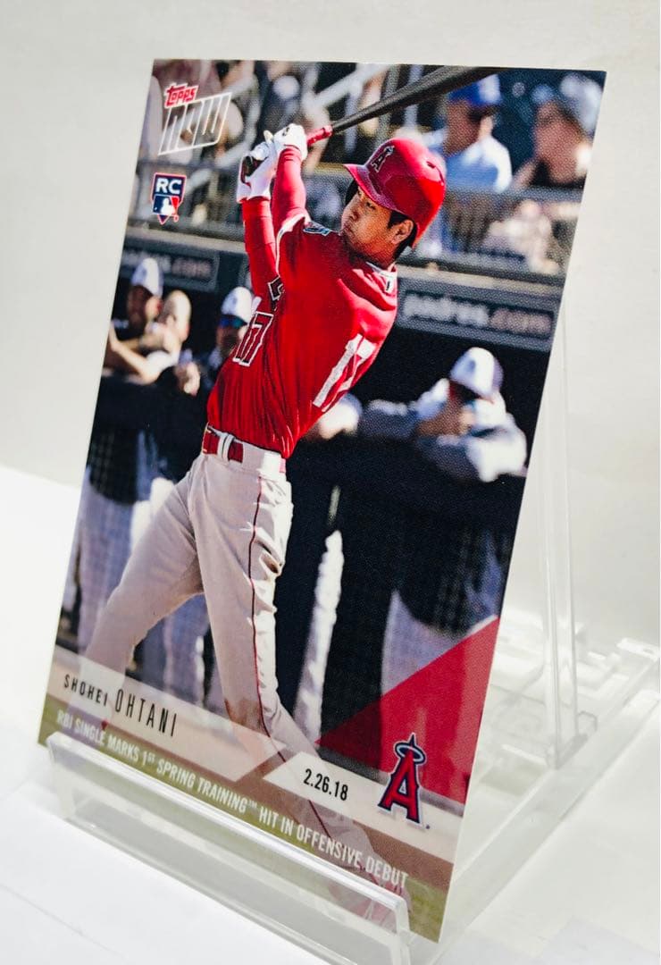 大谷翔平 2018 topps #ST-7 ルーキー オープン戦デビュー RC - メルカリ