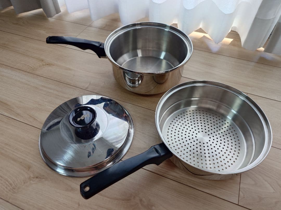 インコア ステンレス 蒸し器セット 蓋付き