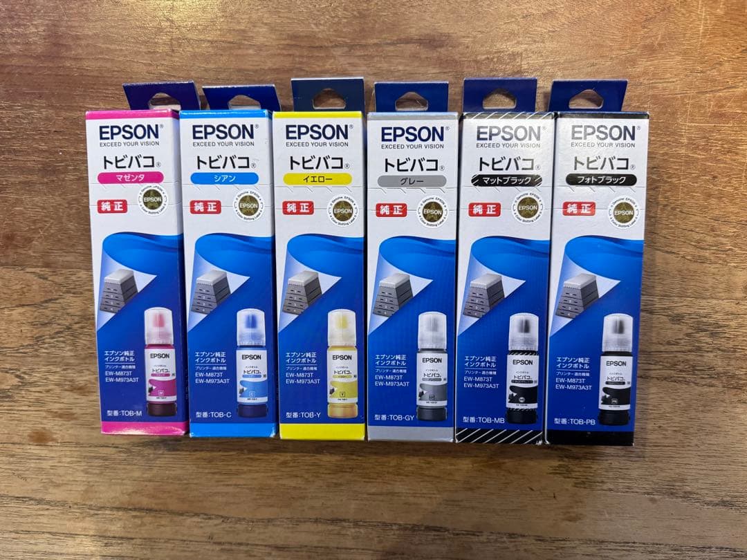 エプソン　インクボトル　トビバコ6色セット　新品未開封　純正 エプソン（EPSON） お得な純正6色セット 純正インクボトル トビバコ