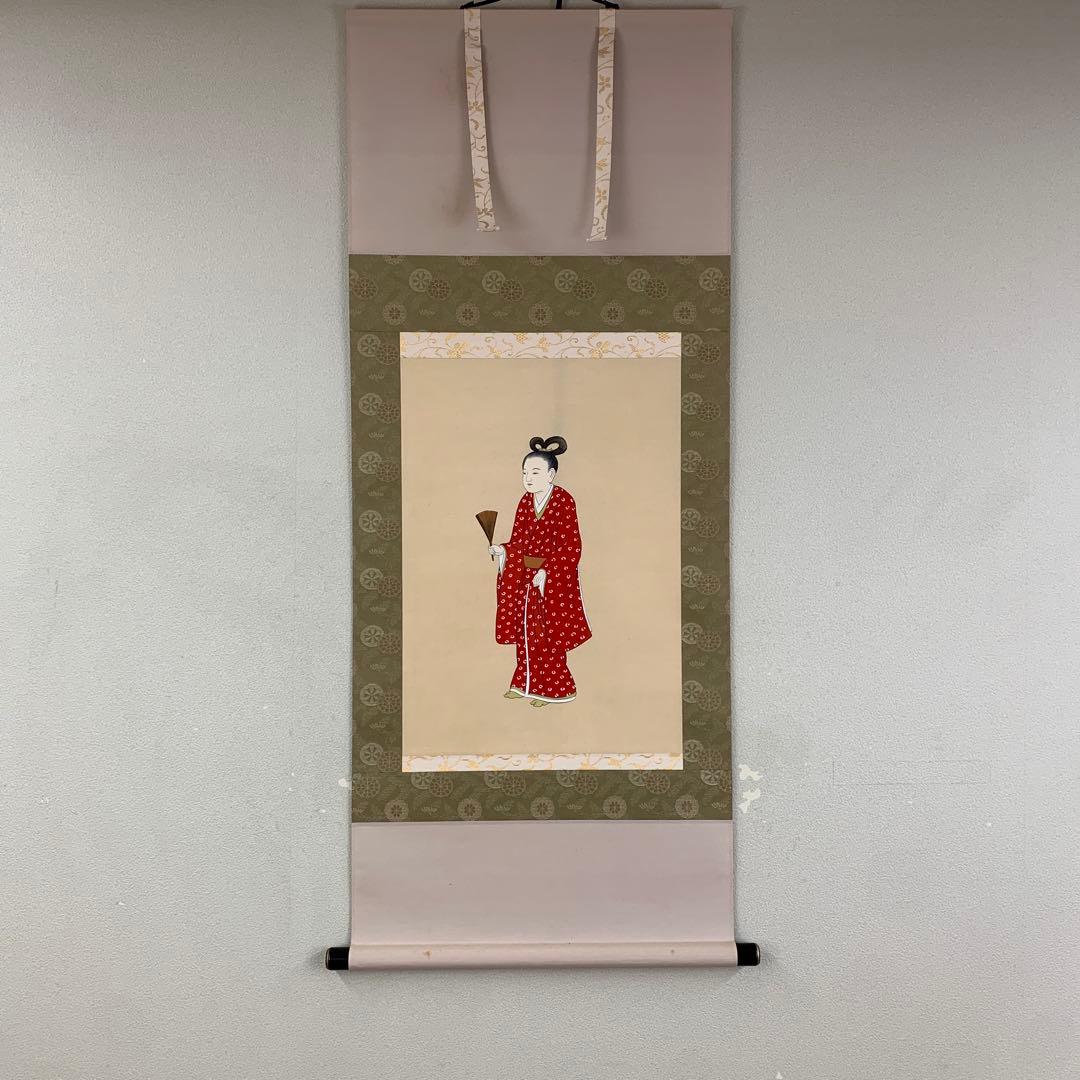 掛け軸 国井道成作 鹿の子御影 蓮如上人 共箱 本願寺 - メルカリ