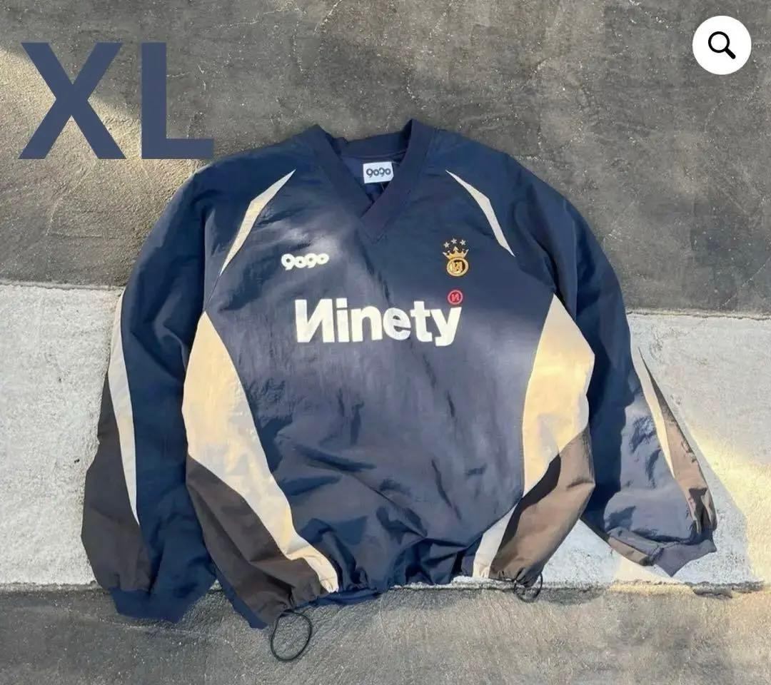 新作！即完売‼️9090 ナイロン プルオーバー ネイビー XL - メルカリ