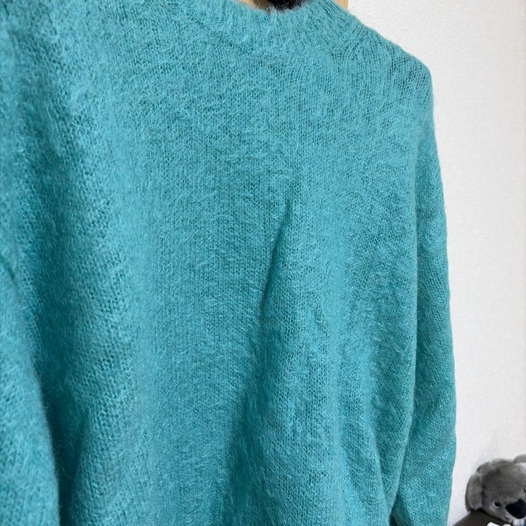 AURALEE 22AW モヘアニット ブルー - メルカリ