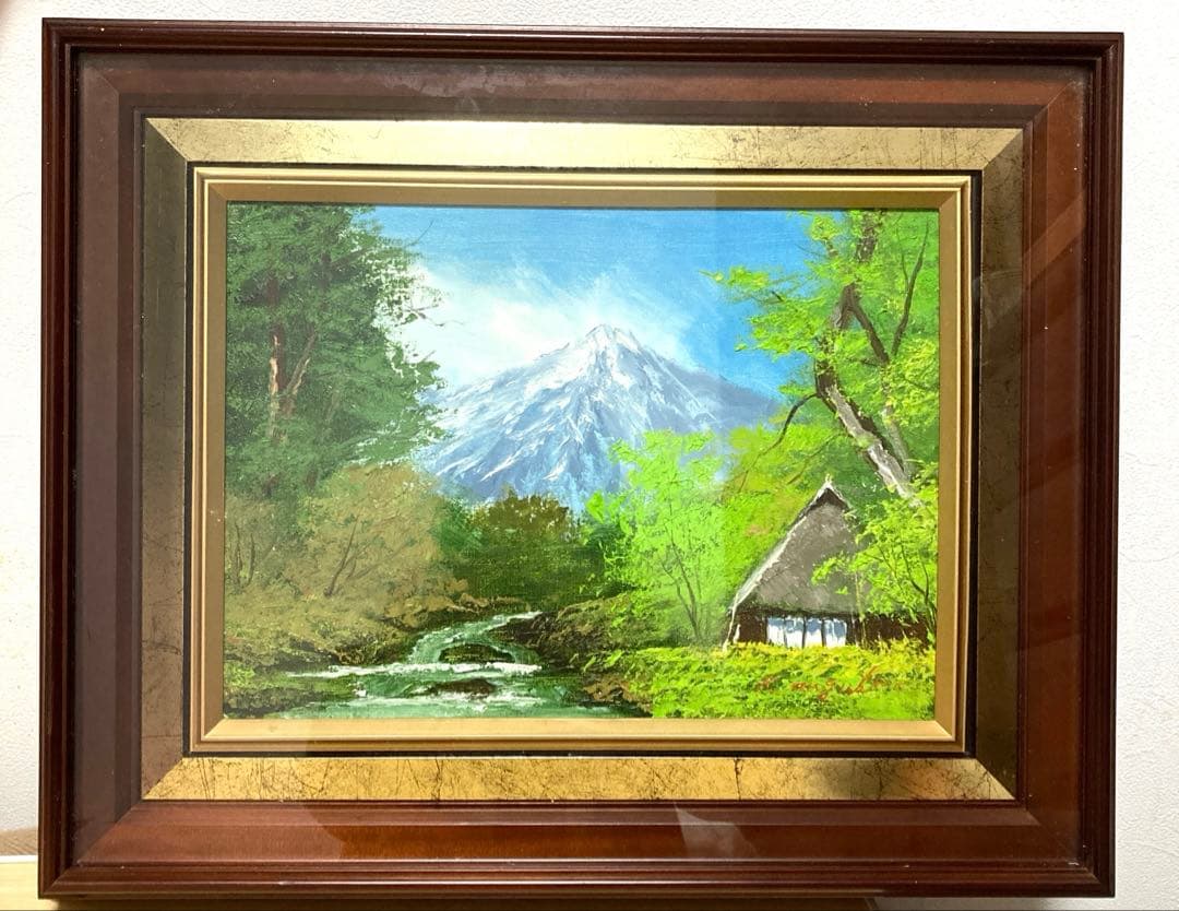 絵画 油絵 永田金吾 穂高連峰 - メルカリ