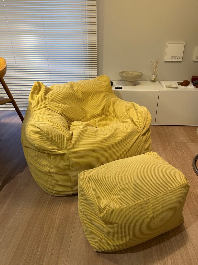 イエロービーズクッションセット Amazon.co.jp: ビーズクッション 座布団 特大 取り外し可能 グレー 座