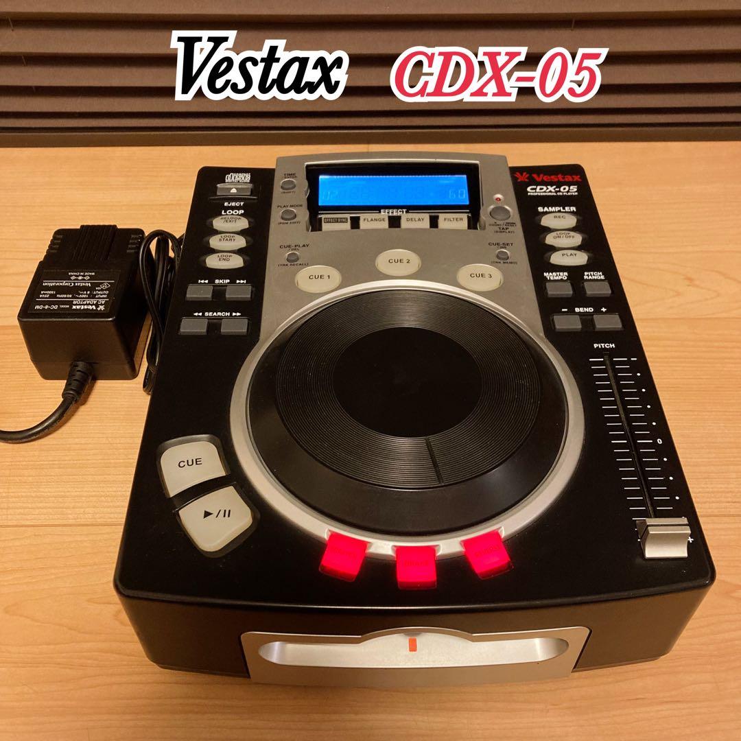 Vestax CDX-05 ベスタクス CDJ 純正アダプター付き Vestax（ベスタクス） Vestax CDX-05 Professional CD Player CDJ