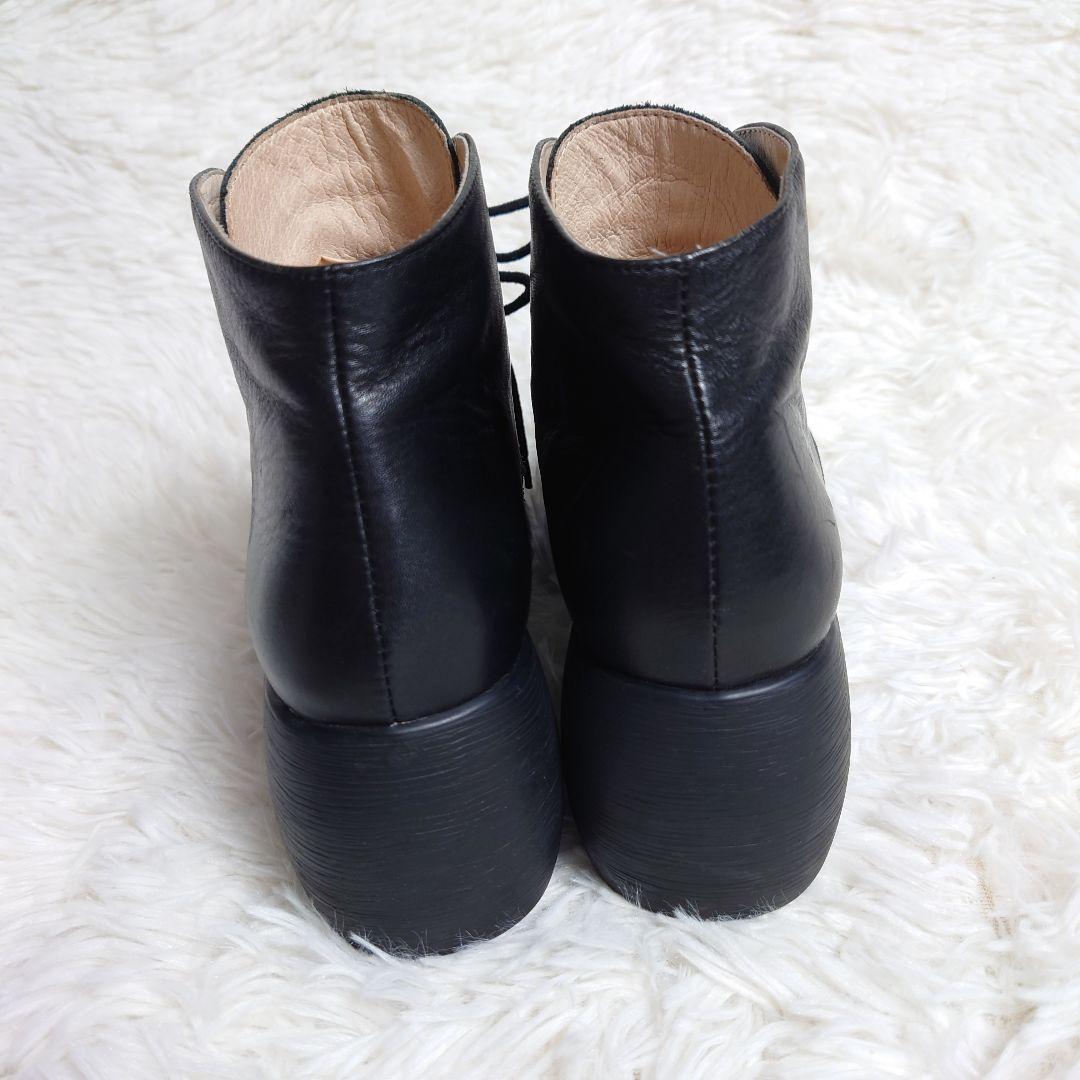 アレキサンダーワン レースアップ ショート ブーツ 黒 - メルカリ