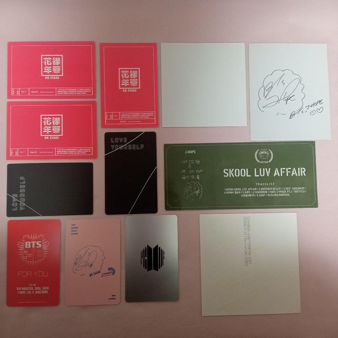 BTS J-HOPE ホソク 公式 トレカ ミニフォト ポラロイド 12枚セット