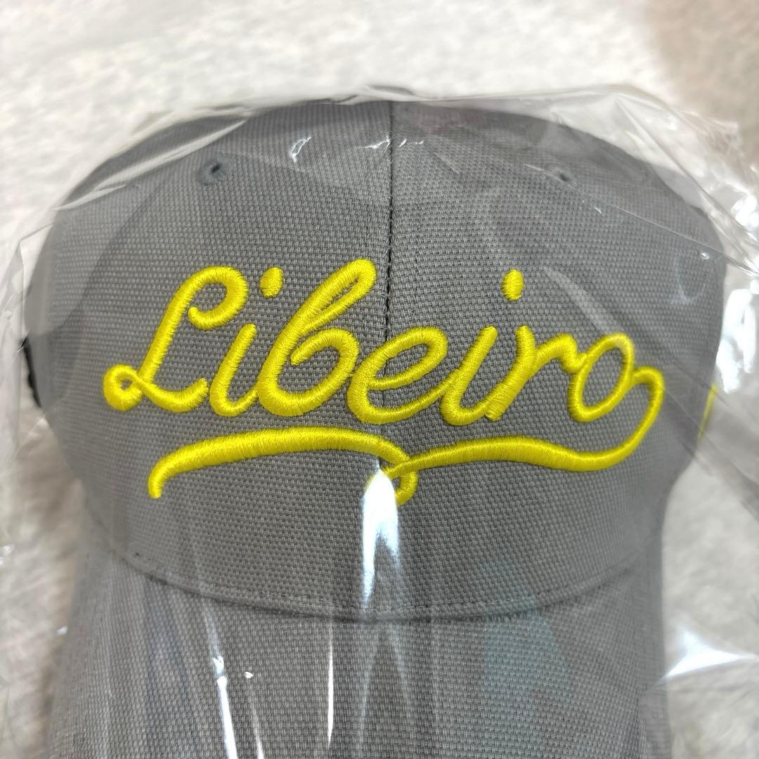 新品 LIBEIRO リベイロ ロゴツイルキャップ グレー×イエロー ami