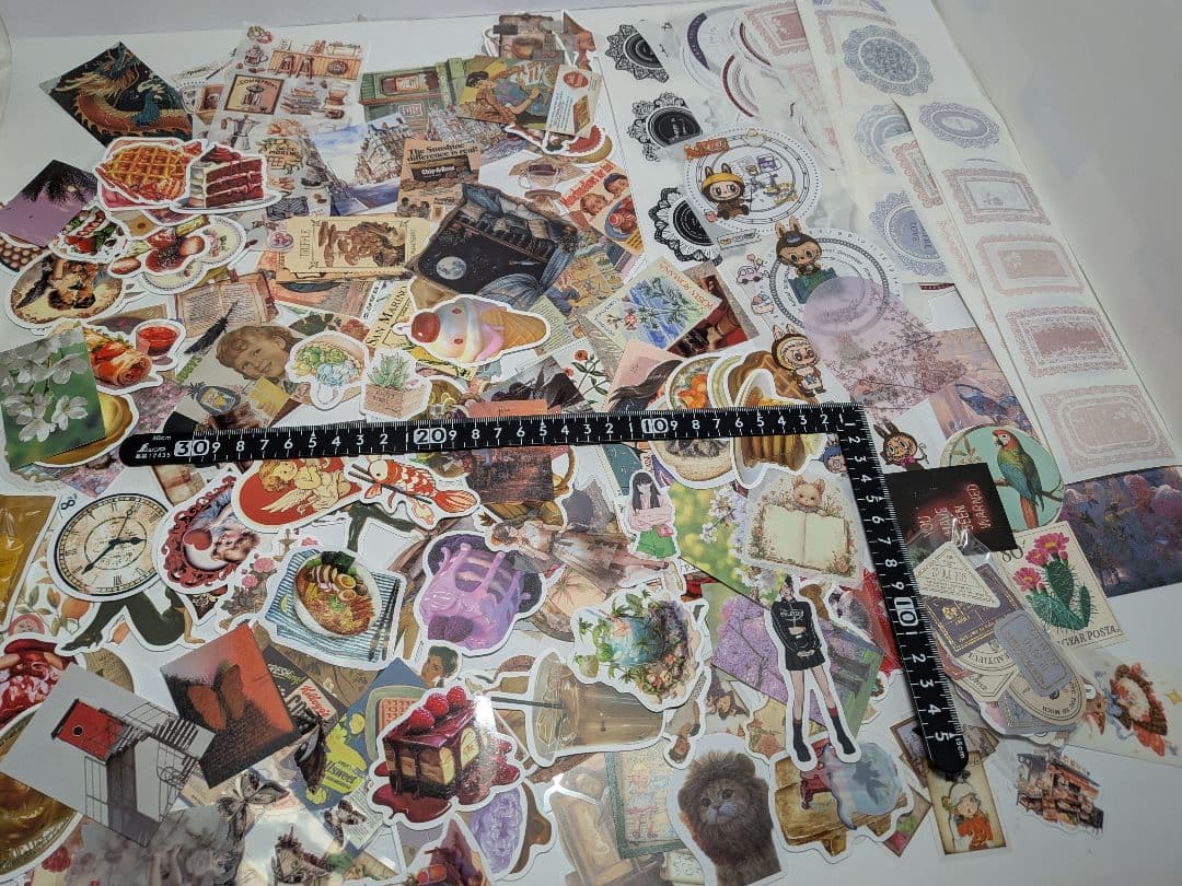 ⑤コラージュ シール 紙もの シーリング