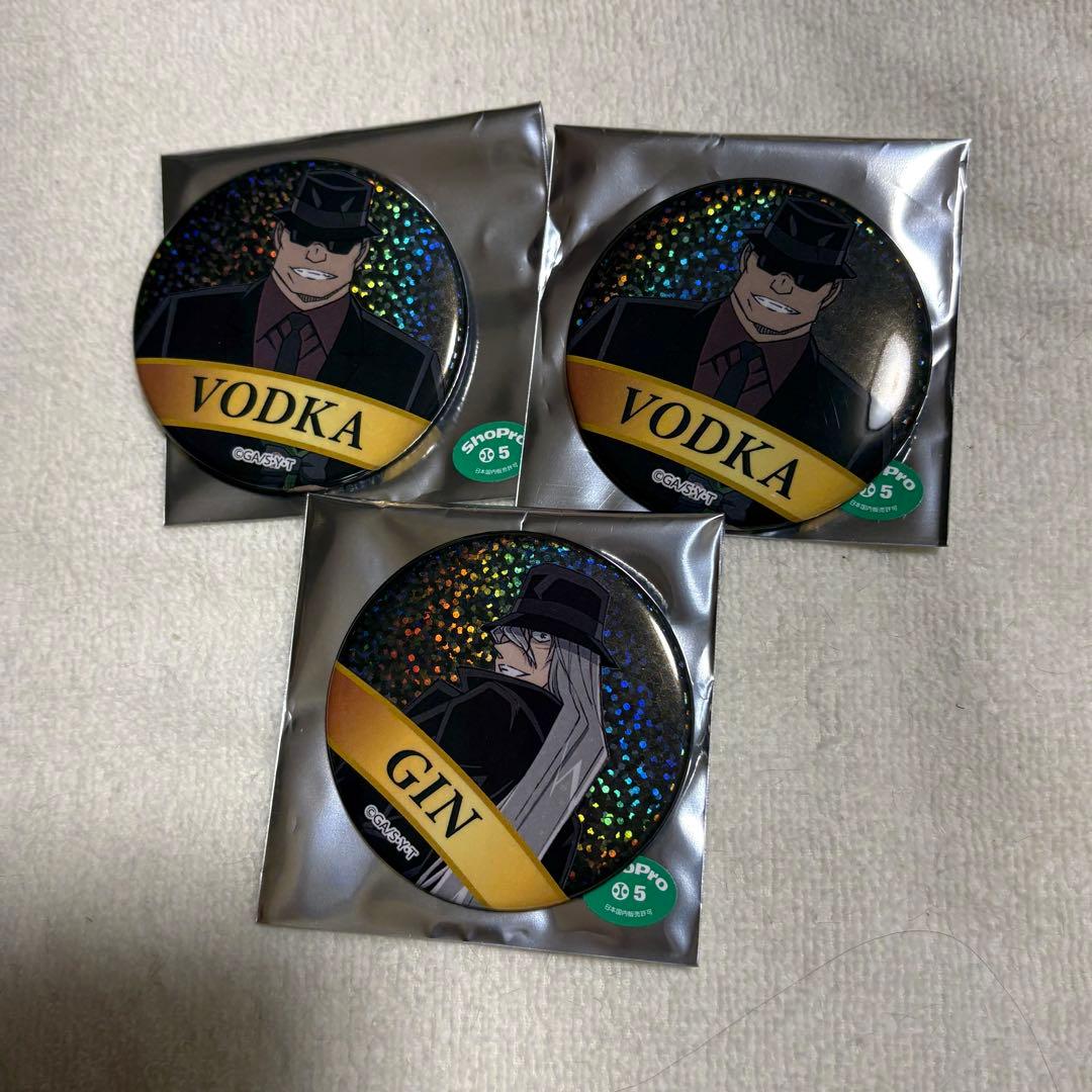 名探偵コナン展 缶バッジBグループ ジン ウォッカ - メルカリ