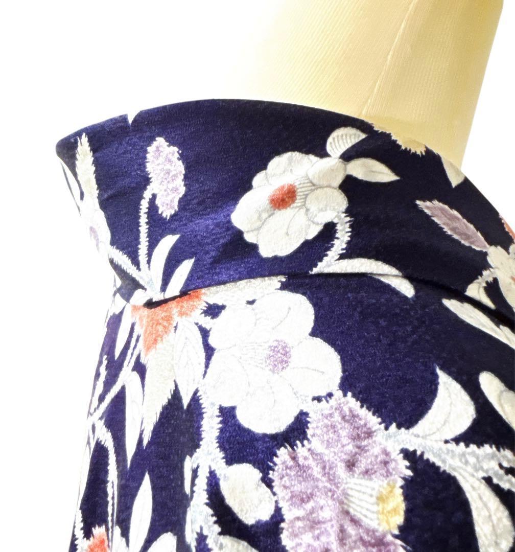 A112愛華 着物 小紋 絞り 辻ヶ花 正絹 美品 身丈162cm - メルカリ