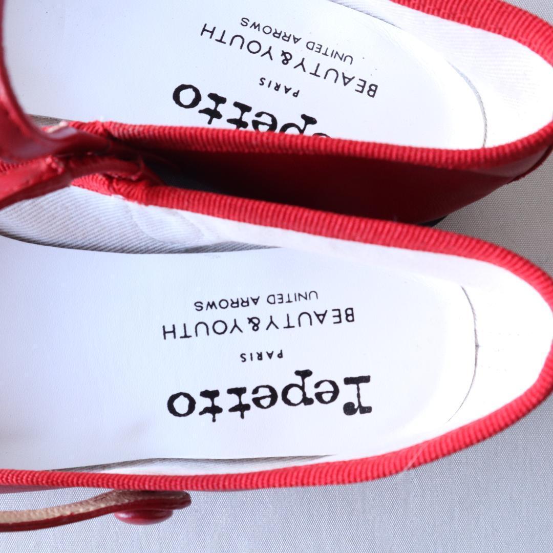 別注・限定復刻・未使用品レペット　リオ　メリージェーン　赤　36　22.7cm