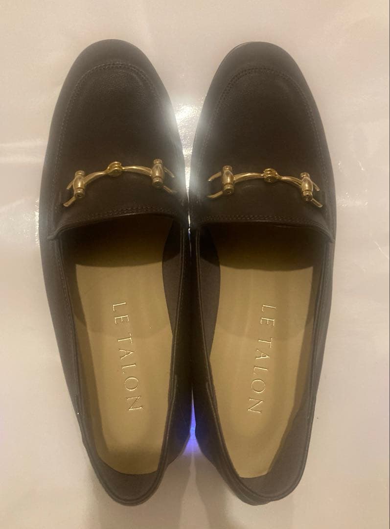 期間限定お値引き　LE TALON レザービットバブーシュ ローファー 試着のみ 期間限定お値引き LE TALON レザービットバブーシュ ローファー 試着のみ