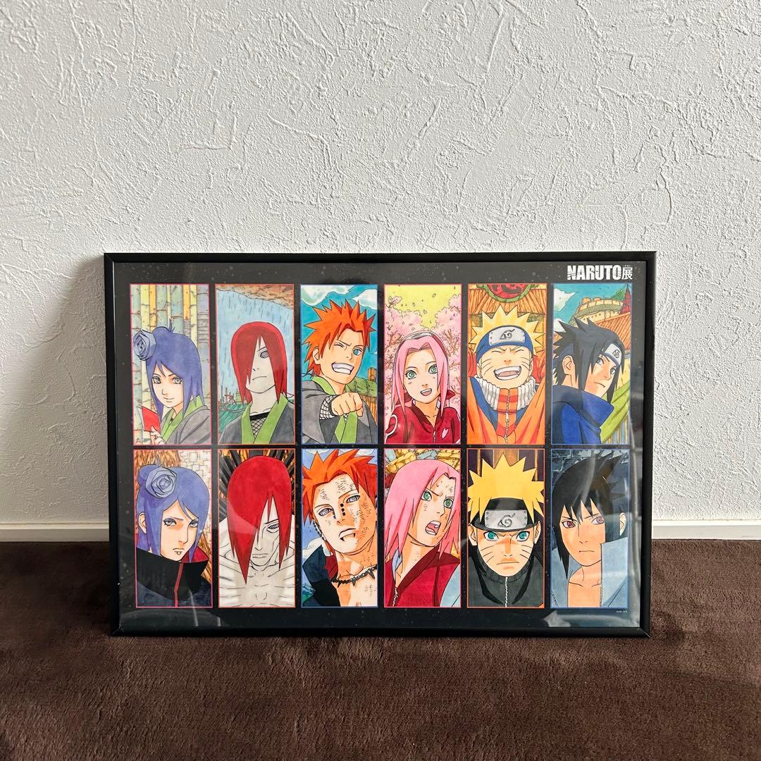 ナルト展 NARUTO 複製原画 クリアポスター三忍 木の葉の里 ミナト
