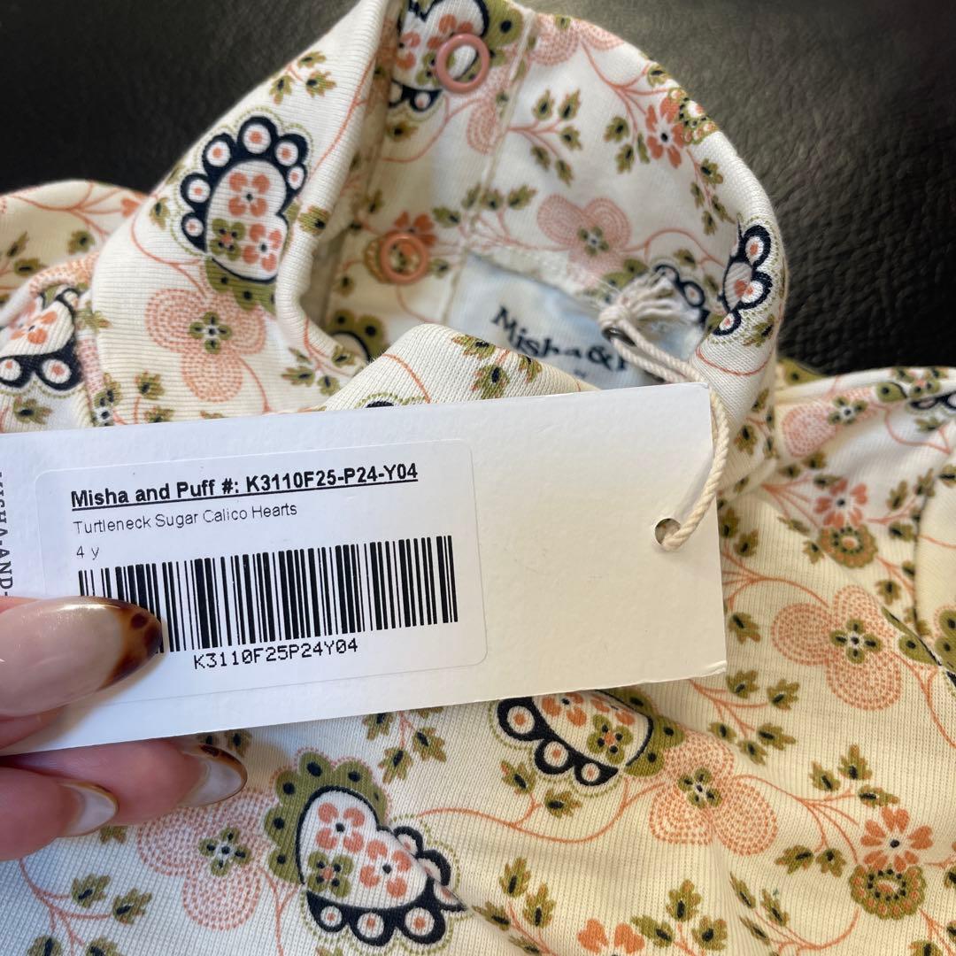 トップス Misha&Puff Turtleneck -Sugar Calico 4y