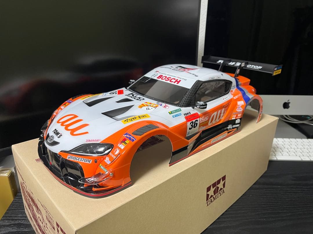 タミヤ 1/10 RC au TOM'S GR Supra スペアボディ 1/10RC au TOM'S GR Supra (TT-02シャーシ): RCモデル｜TAMIYA SHOP