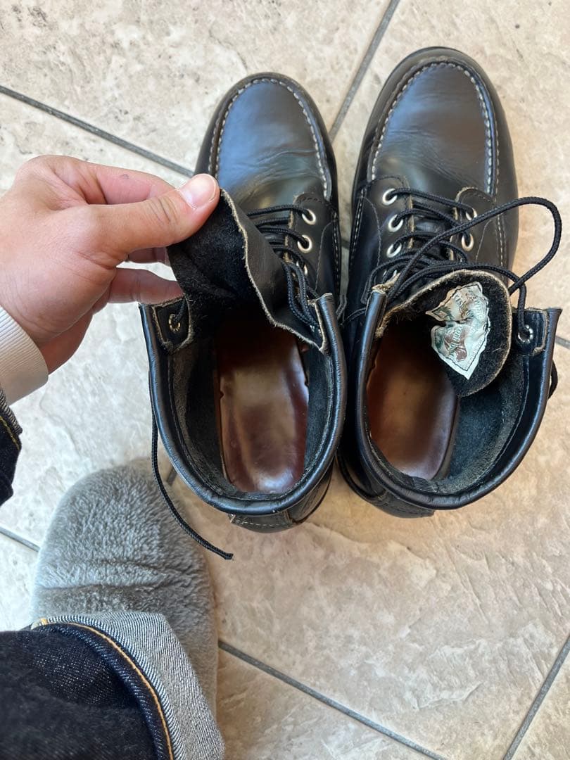 【茶芯/四角犬タグ】RED WING 8179 ブラック 8.5E 26.5cm