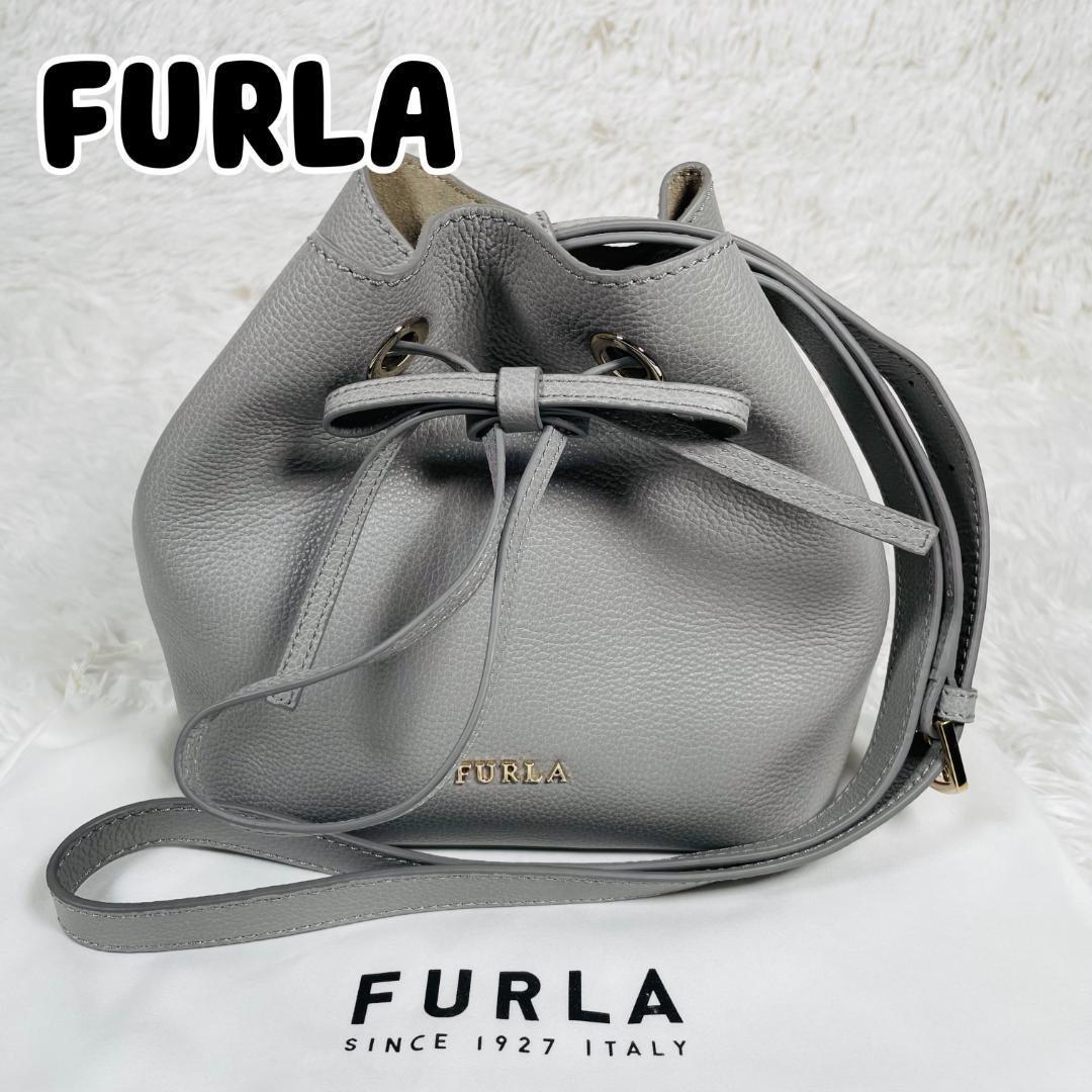 新品未使用 FURLA フルラ コスタンザ ショルダーバッグ グレー 巾着 Amazon | [フルラ] アウトレット ショルダーバッグ レディース