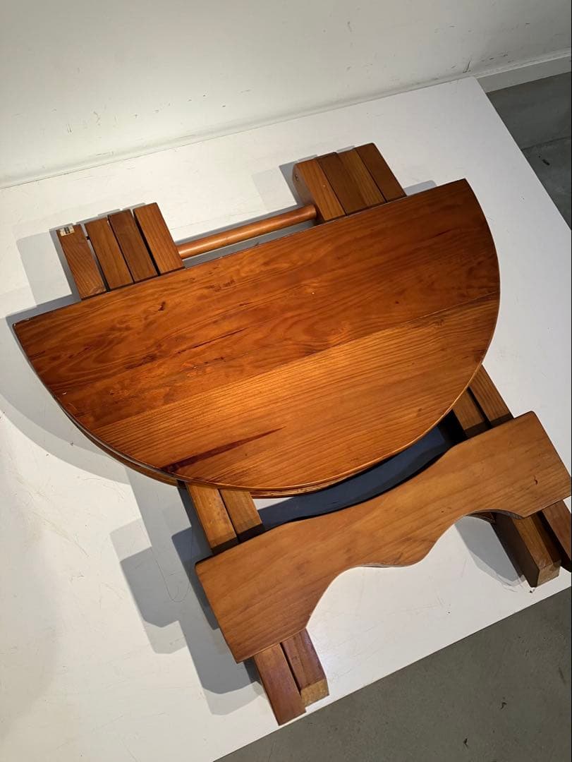 オールド フォールディング テーブル、レトロ、キャンプ、折り畳み