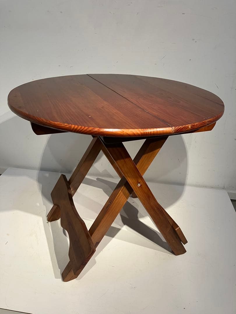 オールド フォールディング テーブル、レトロ、キャンプ、折り畳み