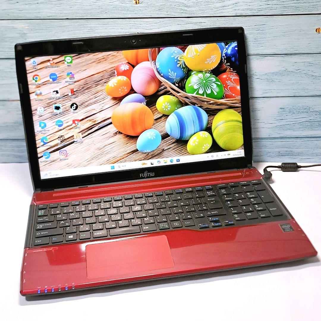 J100【設定済】富士通ノートパソコン i3/750GB Windows11 - メルカリ