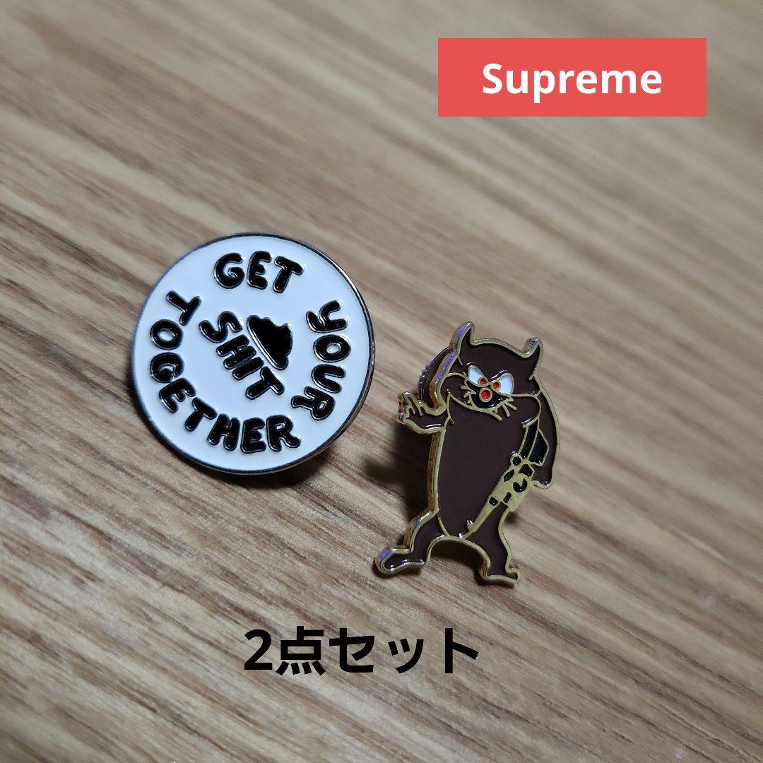 2点セット】Supreme Pin ピンバッジ ピンズ ピンバッチ バッジ - メルカリ