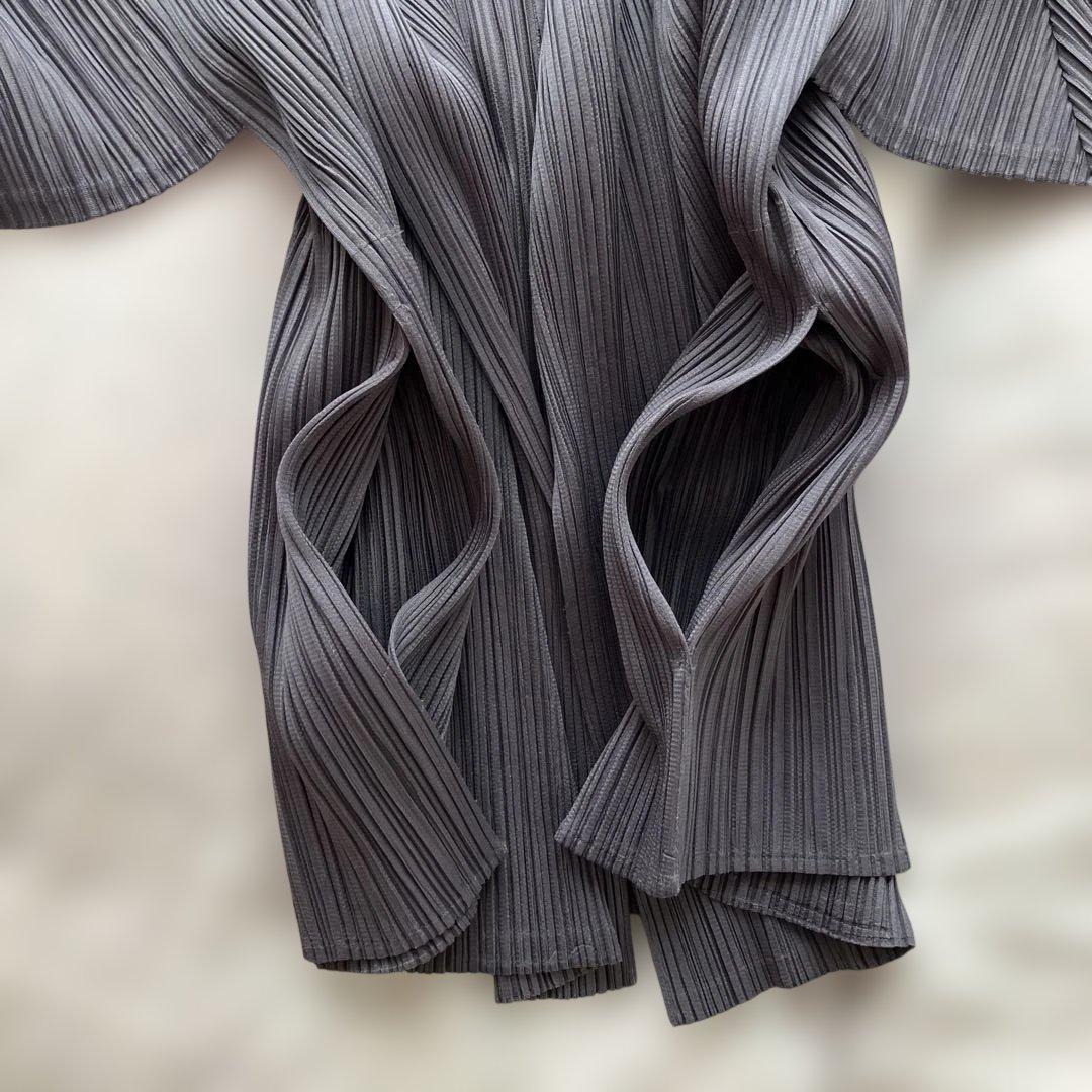 PLEATS PLEASE カーディガン 長袖 ダークグレー サイズ4 - メルカリ