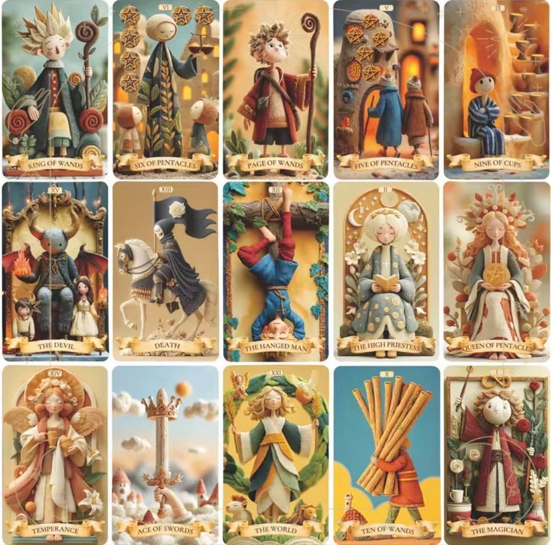 正規品タロットカード】可愛い粘土細工で世界観を表現✨クレイアート