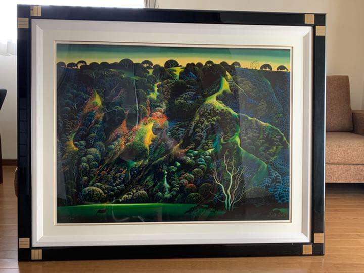 アイベンロール　シルクスクリーン アイベン・ロール 絵画 風景画 シルクスクリーン 藩が「グリーン