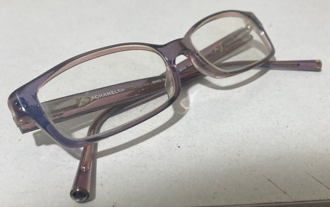シャネル CHANEL メガネフレーム ココマーク 紫系 3013 c510 メガネ