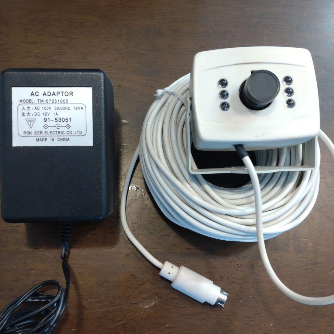 ジャンク】ポータブルテレビ TC-500M モノクロ 監視カメラ レトロ 平成