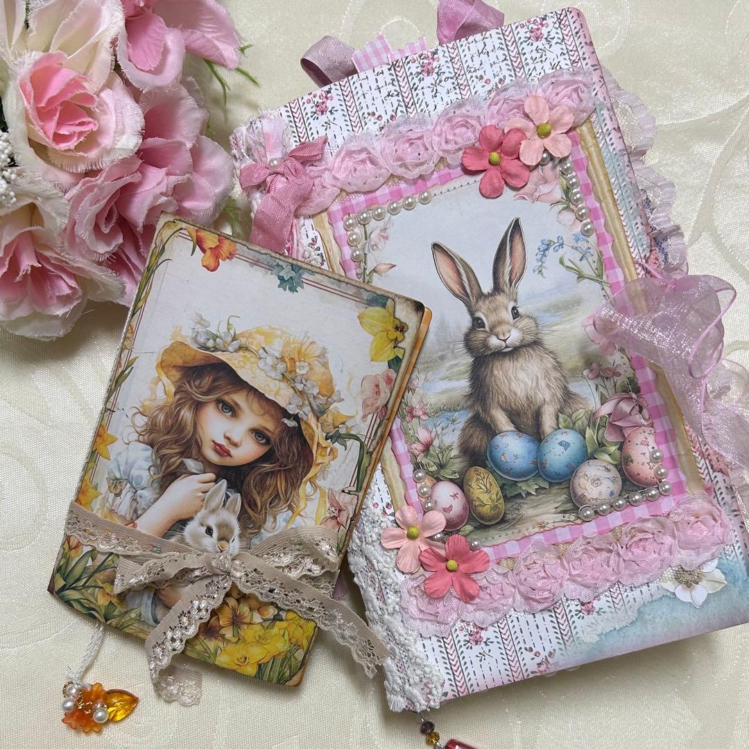 薔薇とレースのジャンクジャーナル・雑記帳 Happy Easter - メルカリ