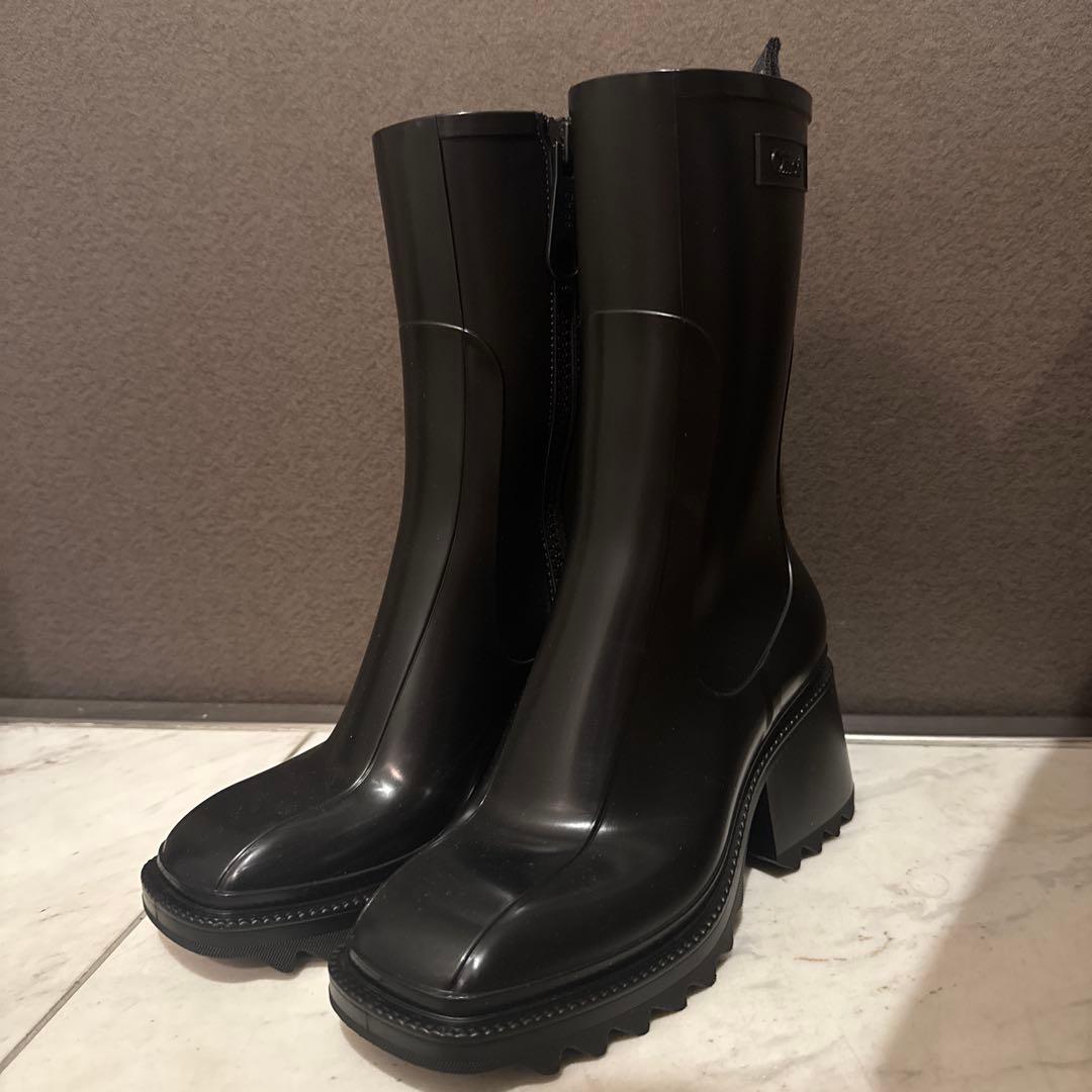 Chloe レインブーツ　36サイズ 楽天市場】クロエ Chloe レインブーツ ブラック レディース 大きい