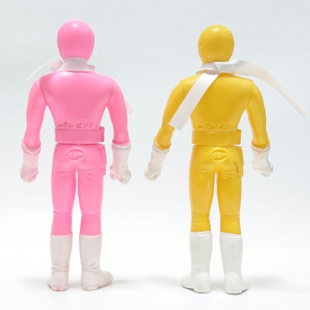 当時物ポピー 大戦隊ゴーグルファイブ ソフビ人形5体セット昭和レトロ