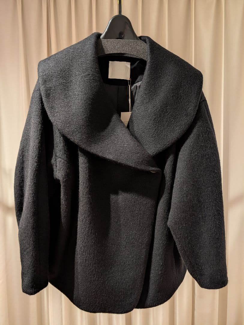 Mame Kurogouchi ショールカラーショートコート - メルカリ