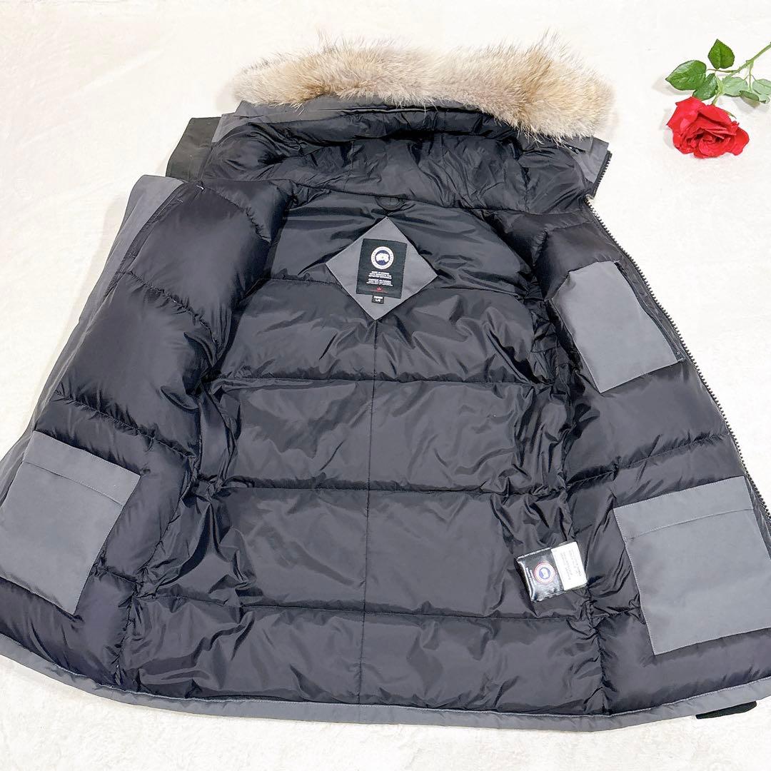 新品同様✨ カナダグース ダウンジャケット ファー グレー L メンズ