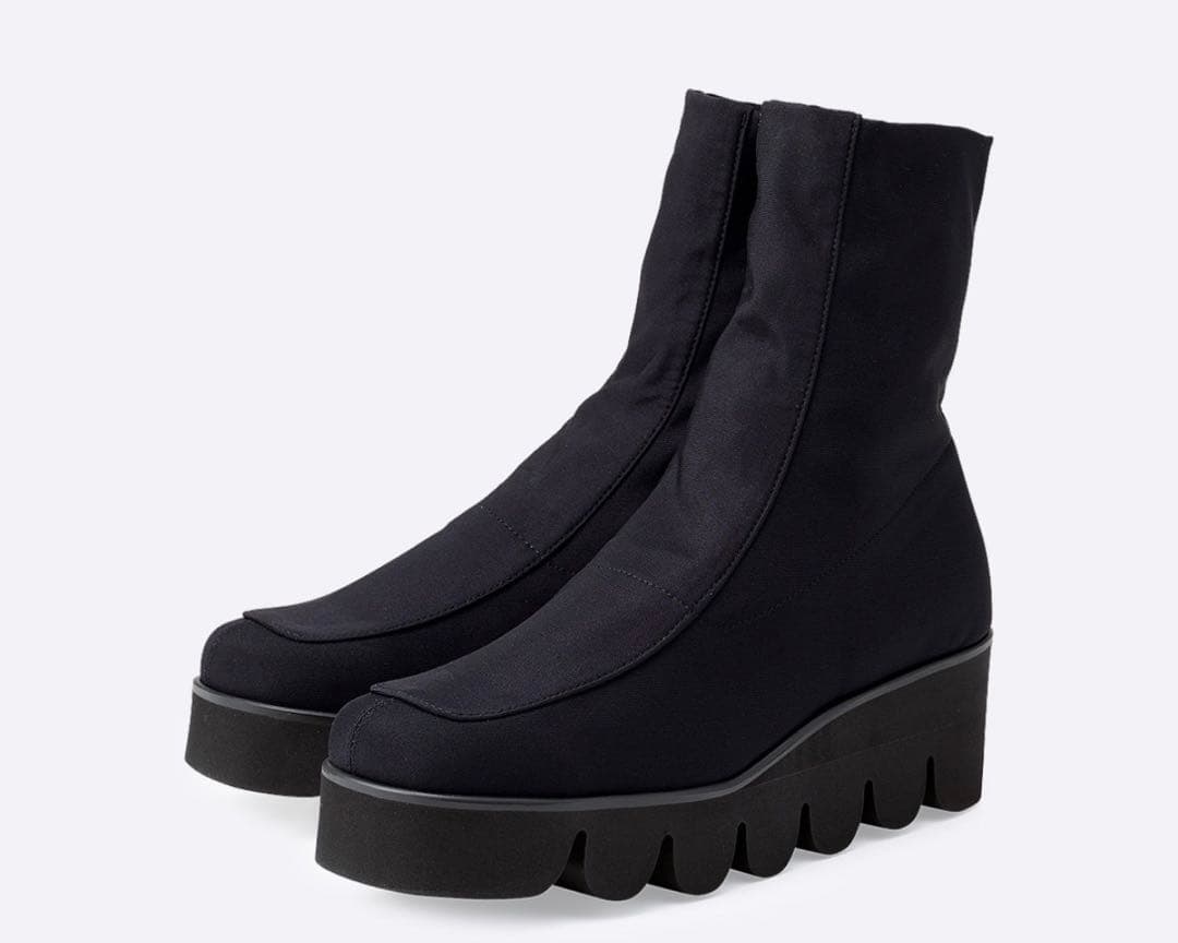 《ヒルズアベニュー》ストレッチブーツ 22.5cm ブラック