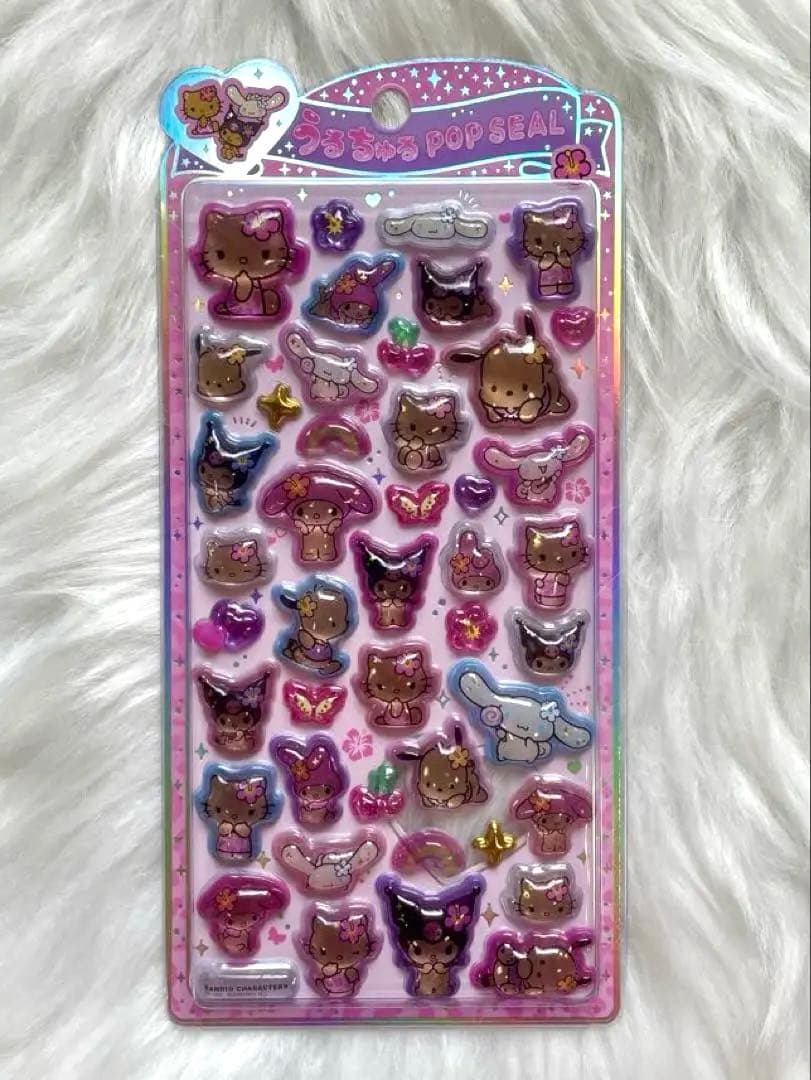うるちゅるポップシール ボンボンドロップシール サンリオ 日焼け