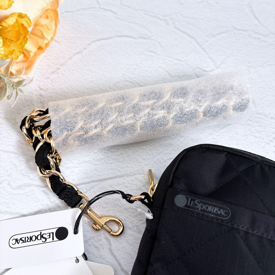 《新品》レスポートサック CHAIN MINI PHONE CRSBDY 黒