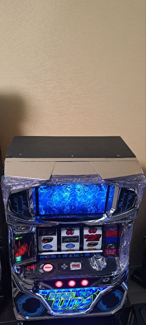 引取限定】パチスロ実機 5.9号機 ディスクアップ青パネル - メルカリ