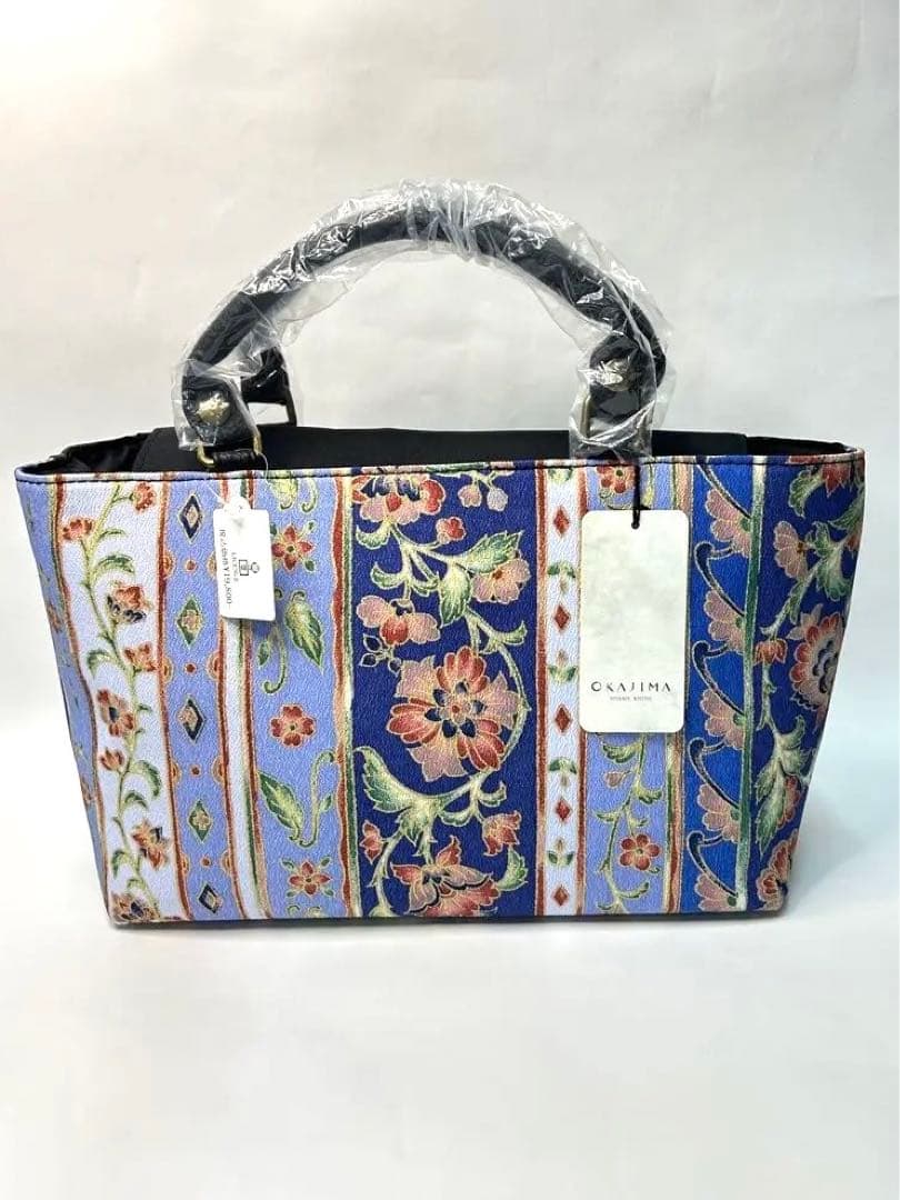 新品未使用 岡重 バッグ OKAJIMA 更紗 花唐草 - メルカリ