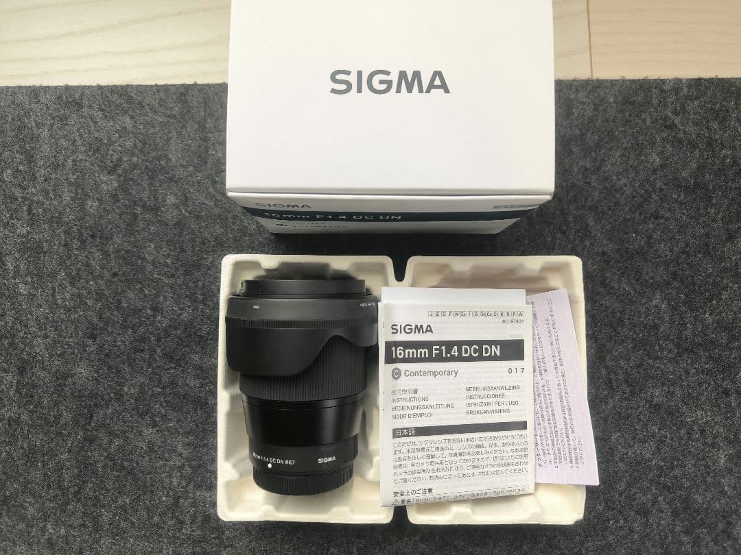 美品【SIGMA 16mm F1.4 DC DN】Xマウント 16mm F1.4 DC DN | Contemporary / 富士フイルムXマウント用: 交換