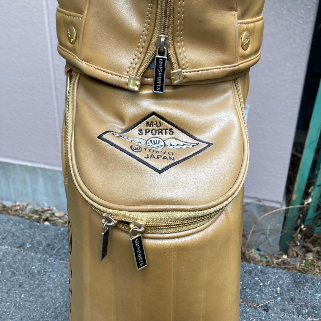 M-U SPORTS 高級レザーキャディバッグ そこそこ綺麗です - メルカリ
