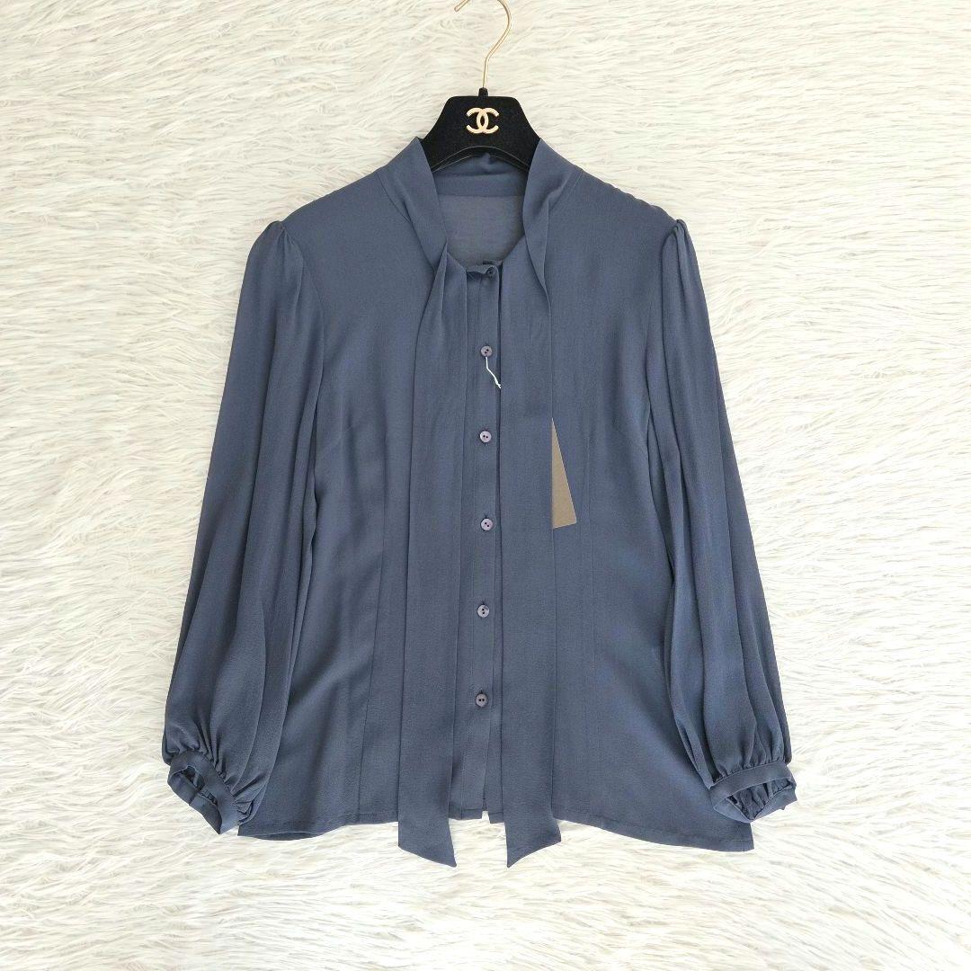 新品 BALLSEY ブラウス ボウタイ シアー M シルク シェルボタン - メルカリ