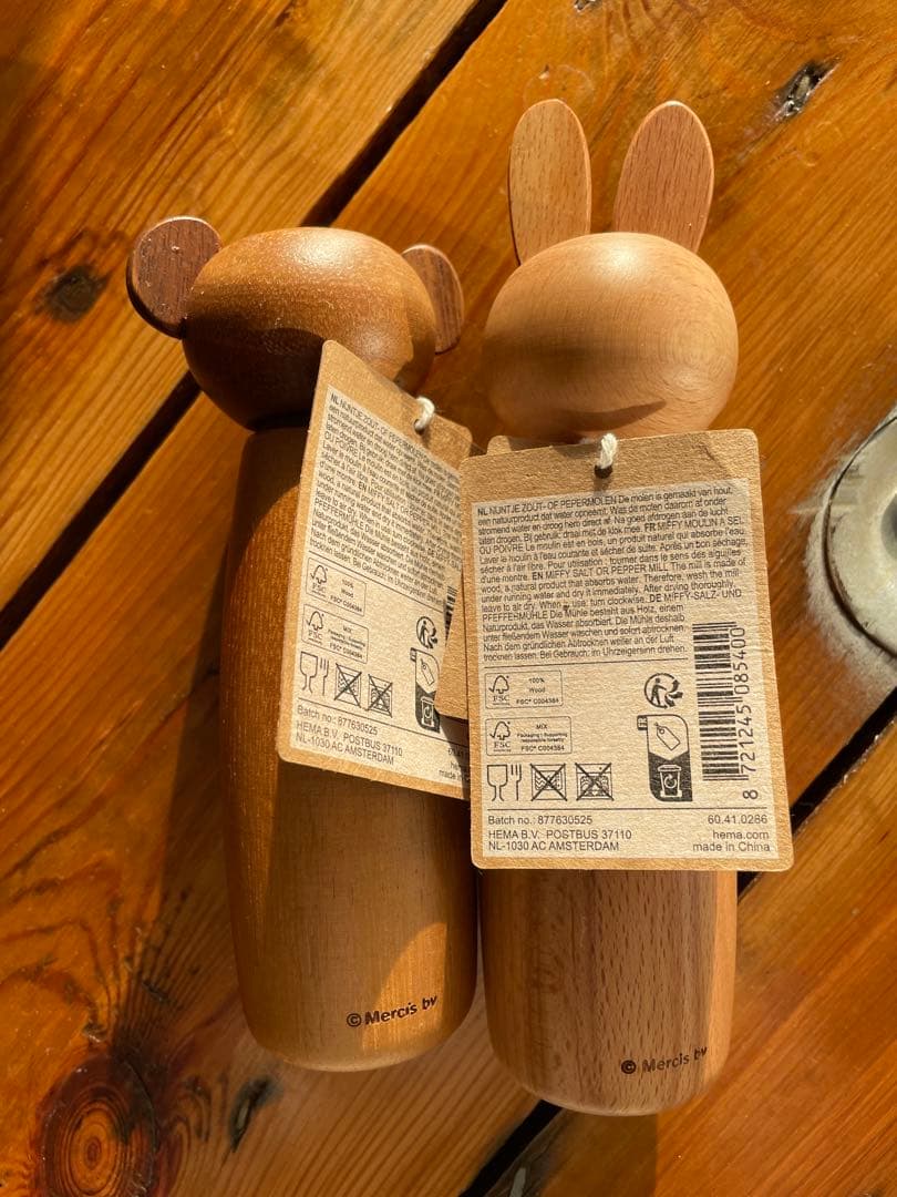 Tomato様専用 ミッフィー＆ボリス 木製ペッパーソルトミルセット