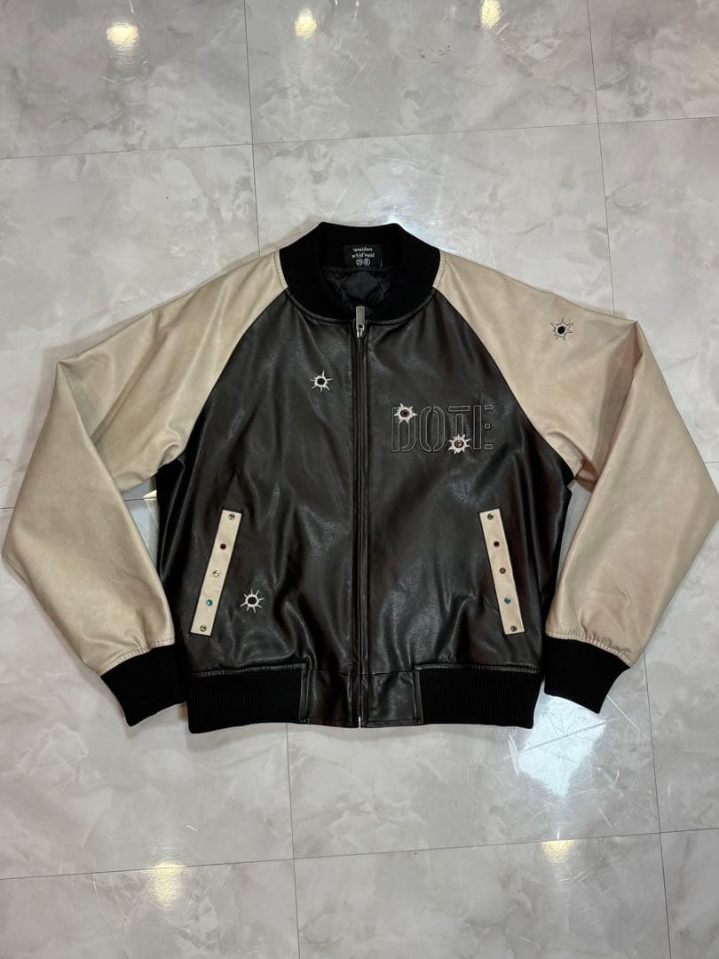 antidote worldwide レザースタッズジャケット - メルカリ