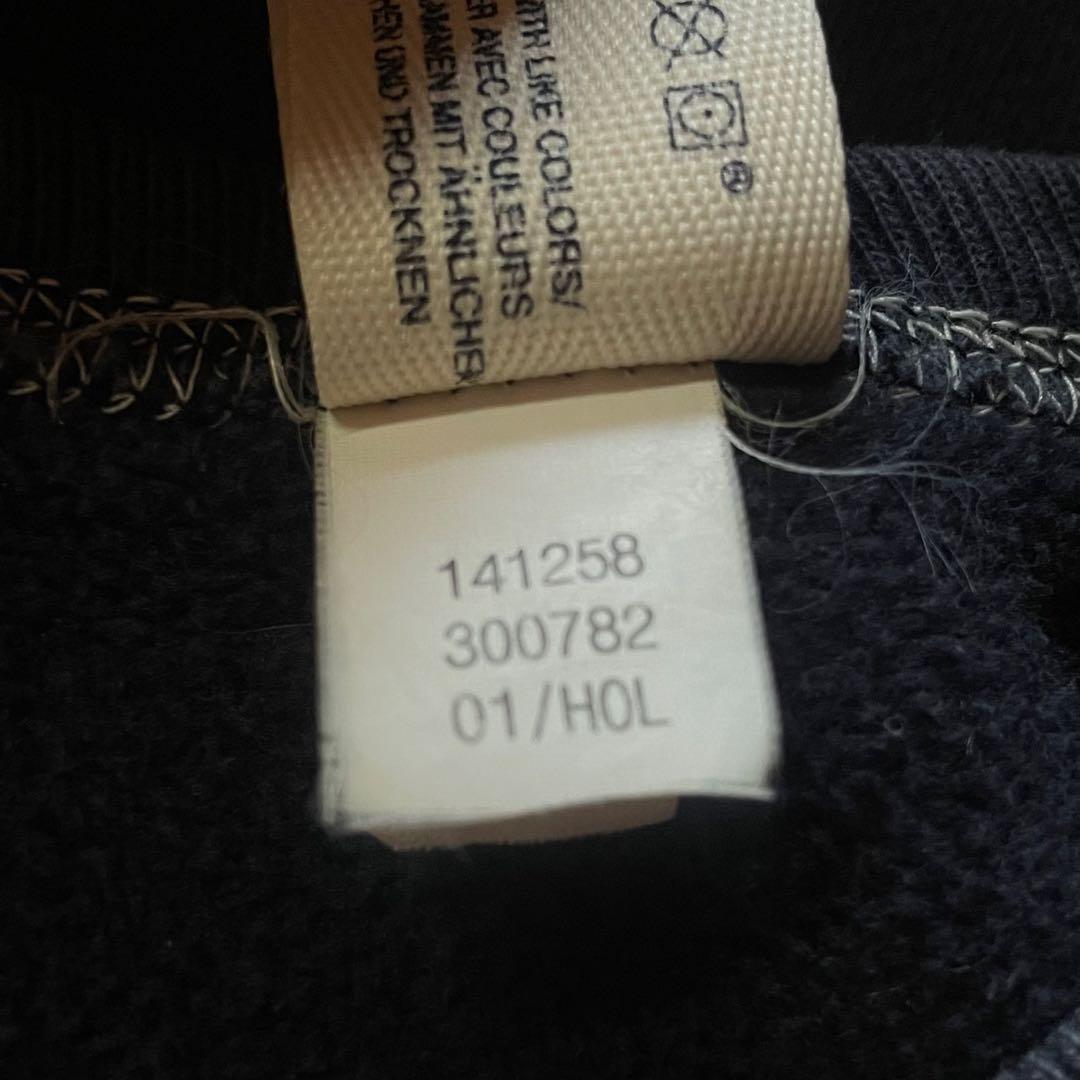 00s OLD GAP 小松菜奈着用 スウェット トレーナー ネイビー デカロゴ