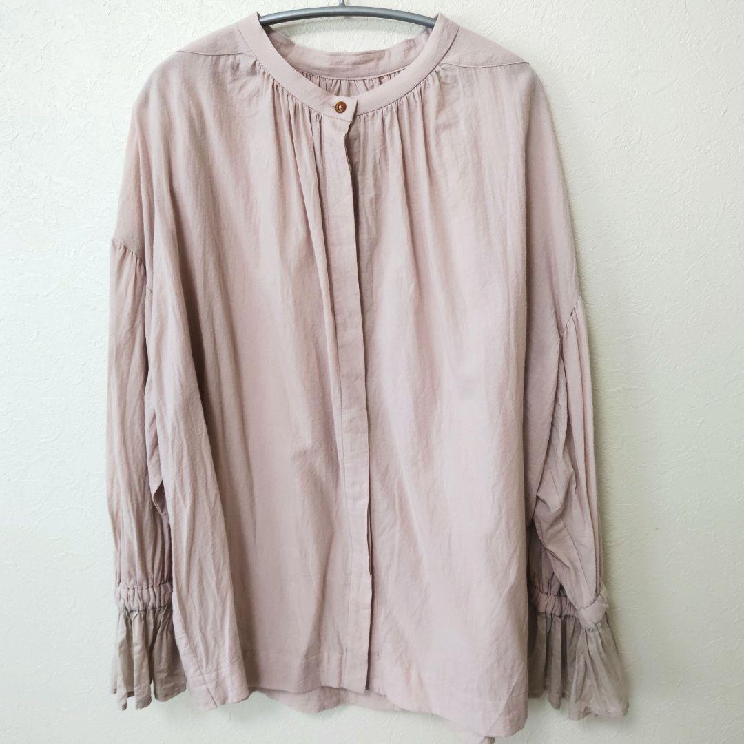 MAGALI マガリ 天日干しコットンローン フリル袖 ブラウス