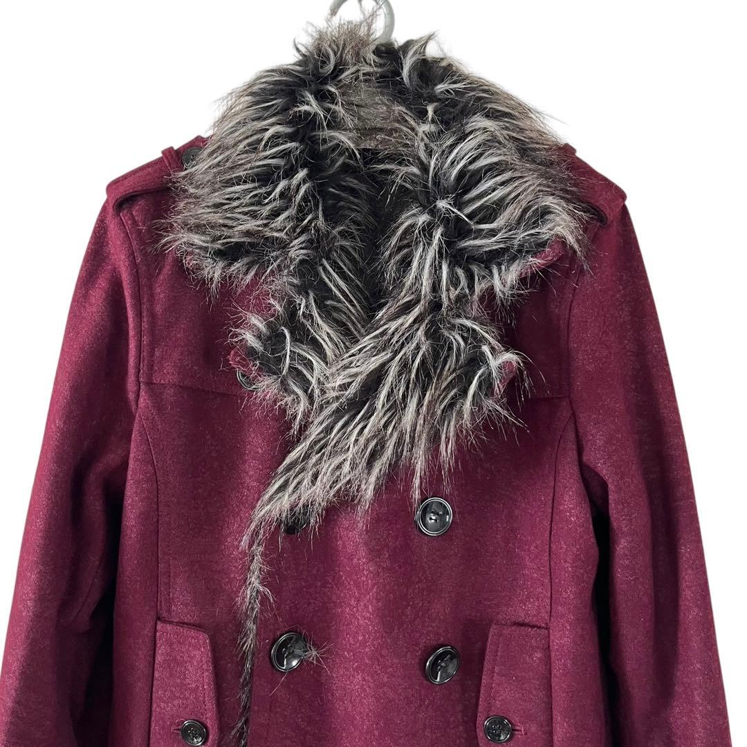 00s y2k growth お兄系 ファー コート ギャル男 グランジ コア - メルカリ